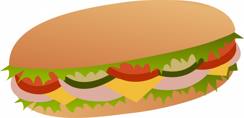 Image Free Free Jokingart Com - Sub Sandwich Clipart (817x397)