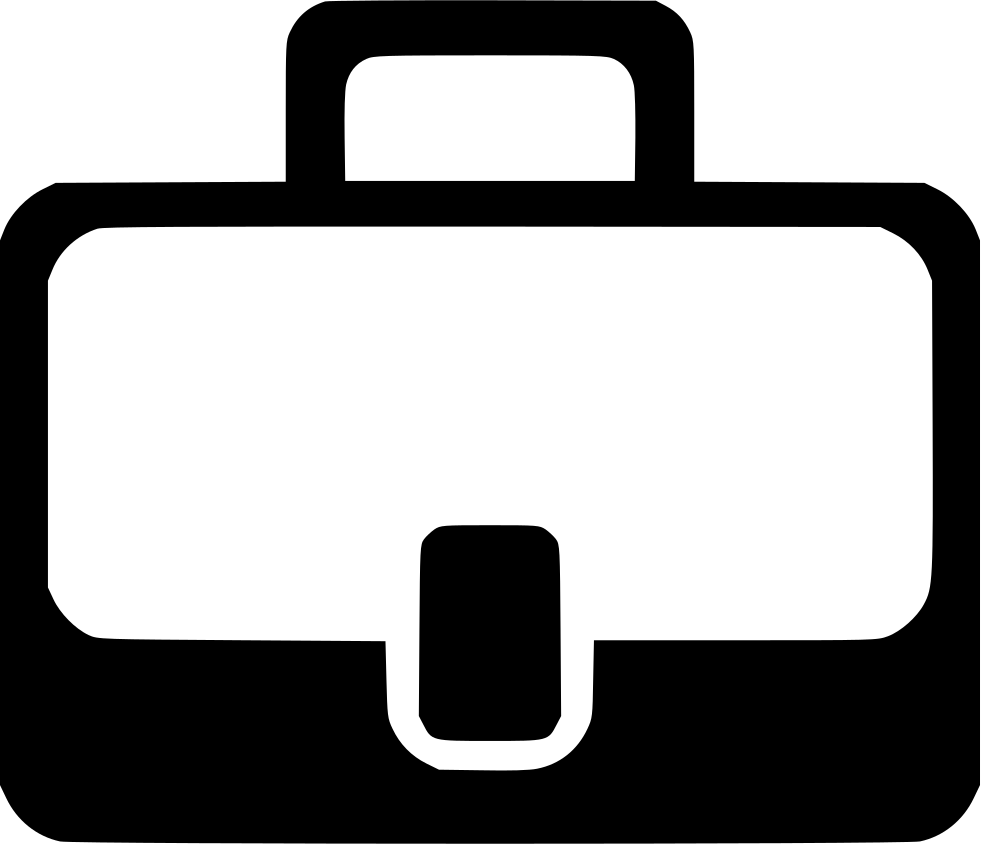 Svg Black And White Stock Briefcase Clipart Breif - Briefcase (981x844)