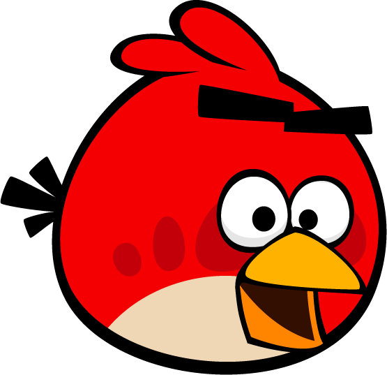 Red Bird Is The Main Protagonist In The Angry Birds - Angry Birds (555x537)