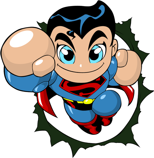 Superman Clipart Gambar - Baby Superman Transparent Background (760x669)
