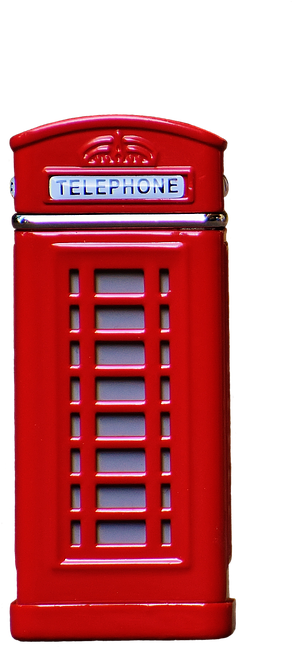 Phone Booth Clipart Transparent - Public Call Office (483x720)