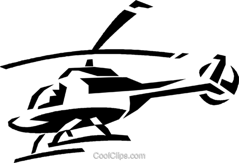 Helicopter Royalty Free Vector Clip Art Illustration - Helicopter (480x328)