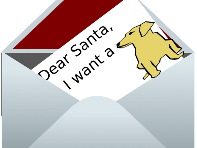 Dear Clipart Dear Santa - Letter (640x480)