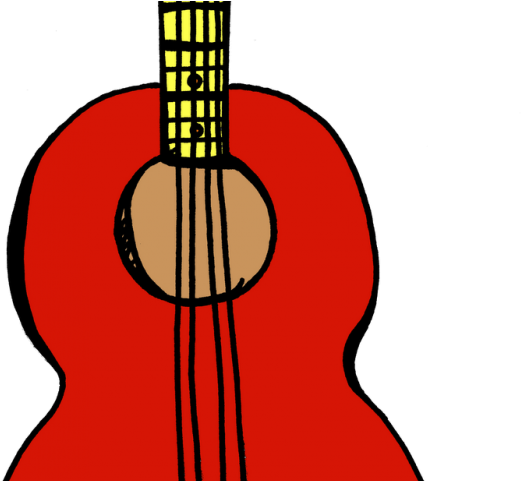 Ukulele Clipart Cute - Musical Instrument (640x480)