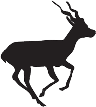 Dear Clipart Blackbuck - Black Buck Antelope Silhouette (350x350)