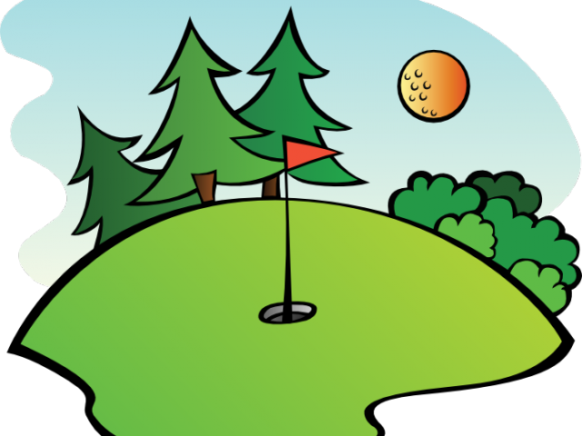 Papaya Clipart Animated - Mini Golf Course Cartoon (640x480)