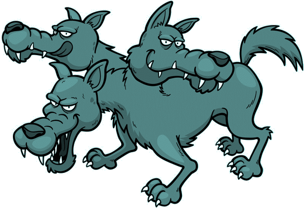 The Lead Architect There Ask Me A Question About Getting - Cartoon Cerberus (619x464)