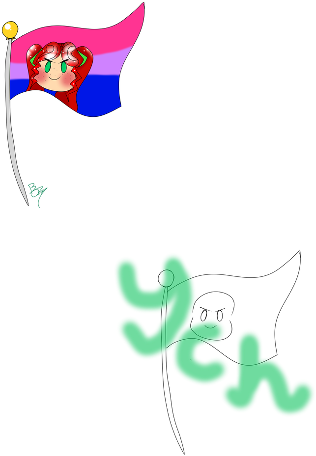 Fathead Flag Free Doodle Ych By Creaturol - Cartoon (774x1032)