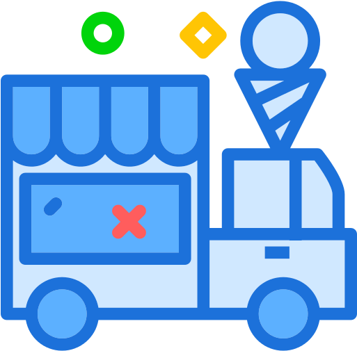 Truck Ice Cream Png File - Ice Cream Truck Svg (512x512)