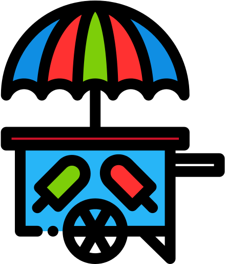 Ice Cream Png File - Ice Cream Cart Icon Png (512x512)