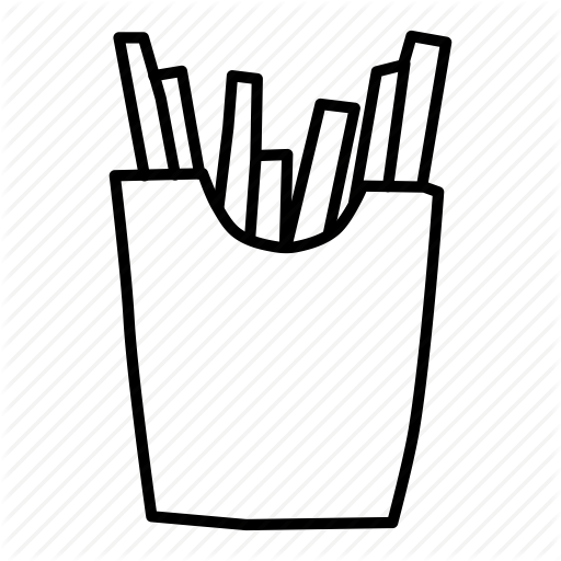 Food Doodles By Vignesh Fries Doodle Png 512x512 Png Clipart Download