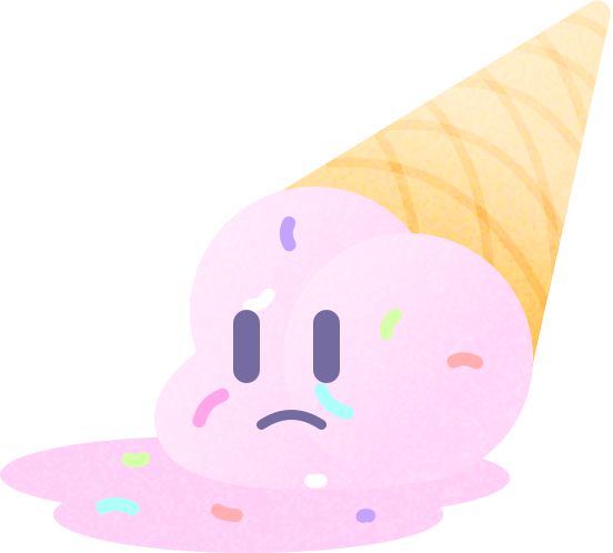 A Sad, Dropped Ice Cream Cone - Ice Cream Cone (552x498)