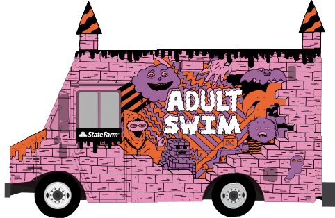 Adult Swim Left Right - Transparent Adult Swim (482x314)