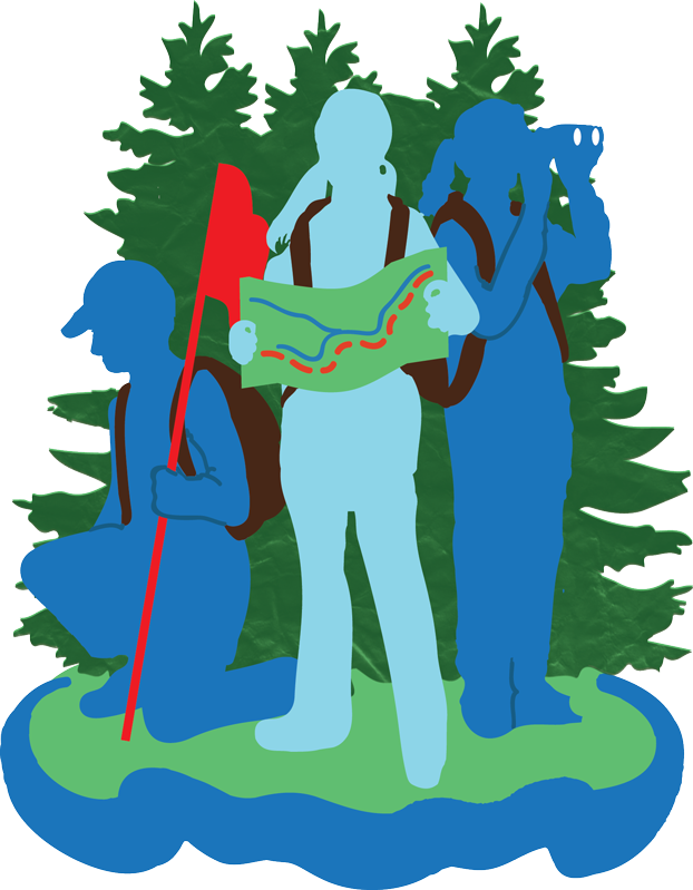 The Youth Watershed Connections' Main Goal Is To Develop - Bear And Mountain Pine Tree Scene Metal Wall Art (622x799)