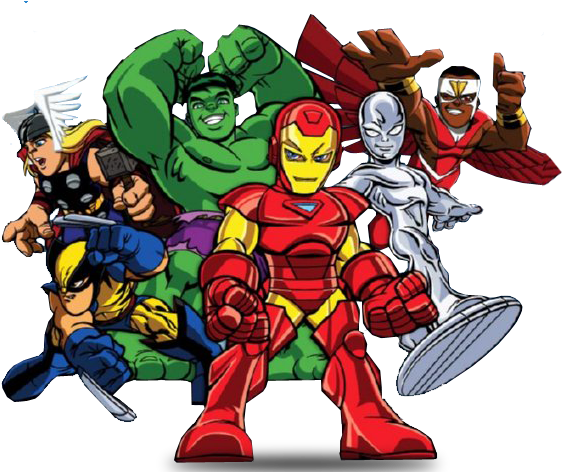 Marvel Superheroe Squad Free Party Printables Oh My - Super Hero Squad Png (600x480)