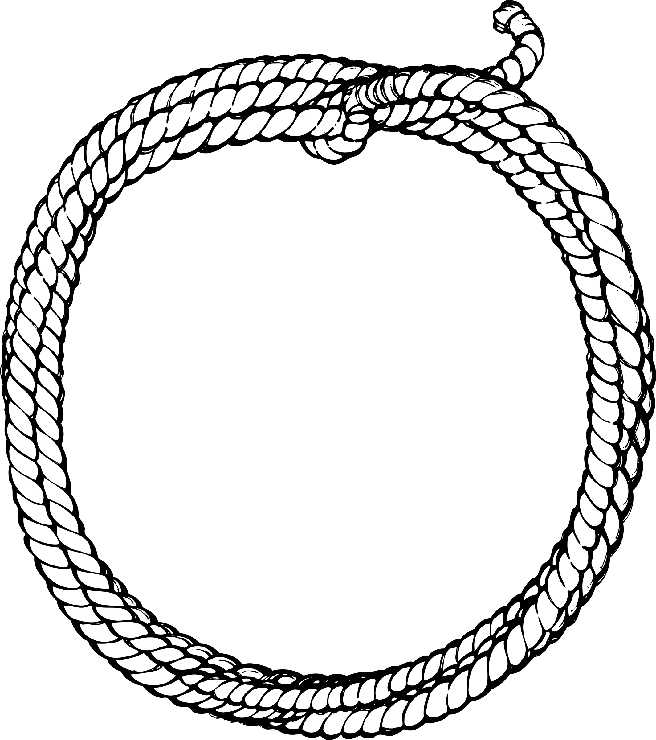 Picture Free Library Collection Of Cowboy Drawing High - Lasso Rope Drawing (2129x2400)