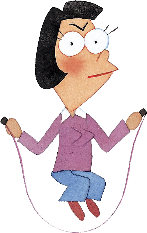 Vector Library Stock Cartoon Jump Ropes Art Painted - กระโดด การ์ตูน (508x806)