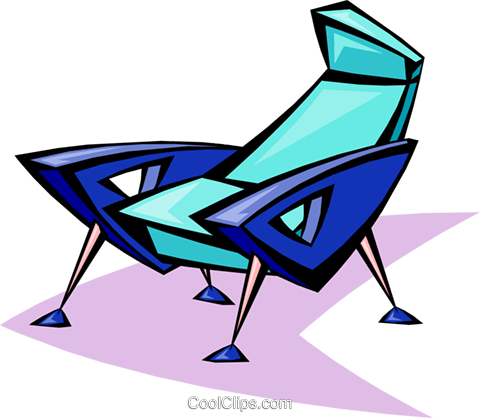 50's Style Lounge Chair Royalty Free Vector Clip Art - 50's Style Lounge Chair Royalty Free Vector Clip Art (480x418)