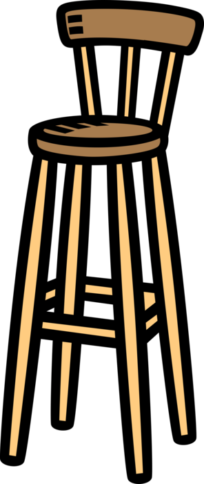 Free Download Bar Chair Clipart Chair Bar Stool Clip - Bar Chair Clipart (296x700)