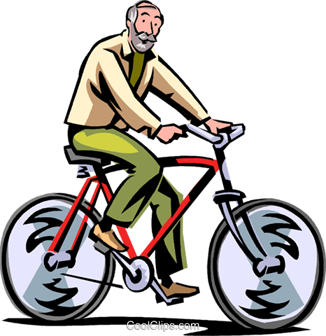 Cyclists Royalty Free Vector Clip Art Illustration - Illustration (466x480)