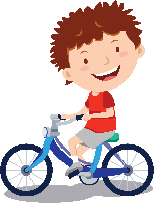 Cycling Clipart - Boy On Bike Clipart (303x399)