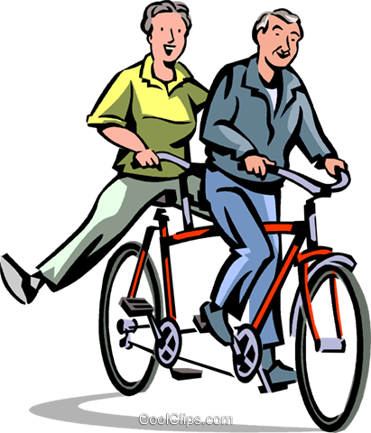 Cyclists Royalty Free Vector Clip Art Illustration - Cycling (411x480)