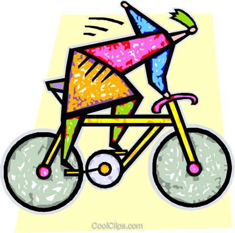 Person Riding A Bike Royalty Free Vector Clip Art Illustration - Pedal Paragraph (480x476)