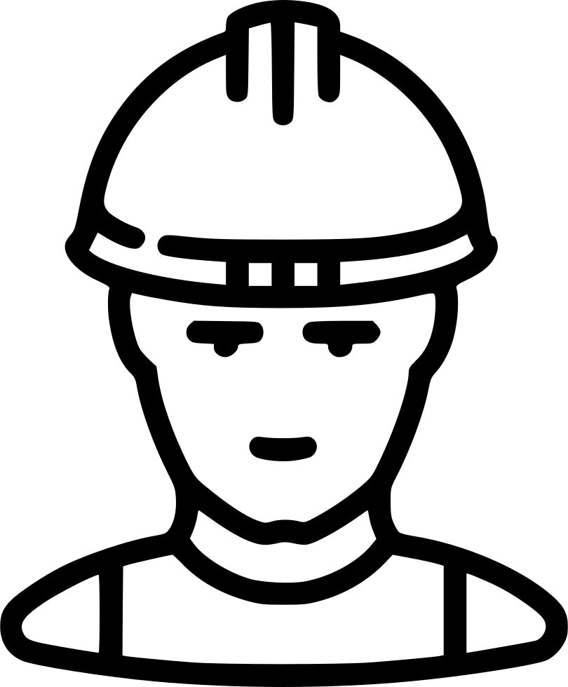 Working Builder Industrial Man Human Avatar Comments - Builder Line Icon Png (810x980)