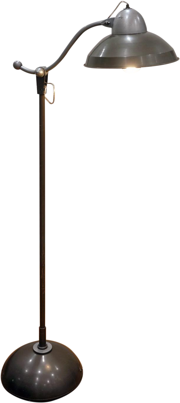 Vintage Industrial Mid Century Transparent Background - Street Light (677x1513)