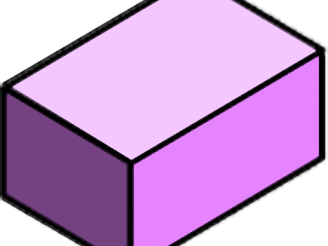 Rectangular Clipart Rectangle Face - 3d Shapes Png Rectangular Prism (640x480)