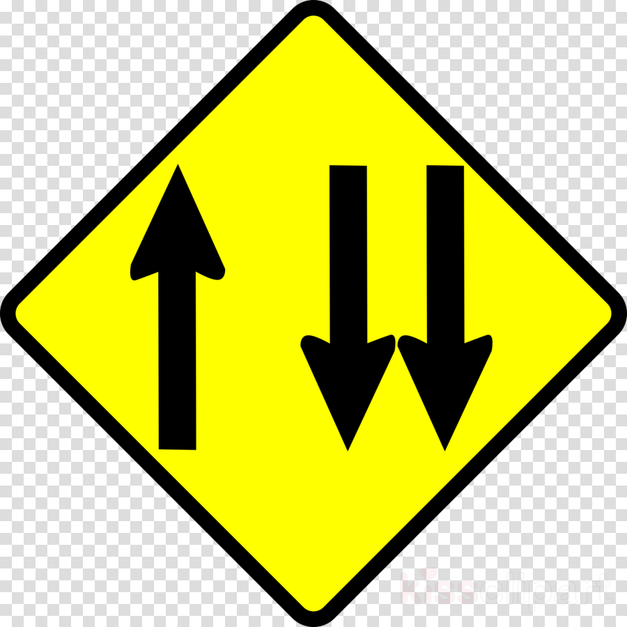 Two Arrow Sign Meaning Clipart Traffic Sign Warning - Emoji Png Heart (900x900)