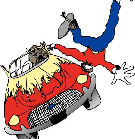 Traffic Clipart Traffic Scene - Escena Accidente De Transito Animado (640x480)
