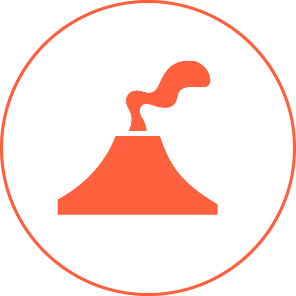 The Most Important Threats - Map Symbol For A Volcano (600x600)
