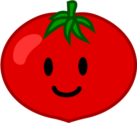 Free Cute Tomato Character Image Cartoon Graphics - Aardbei Tekening (640x640)