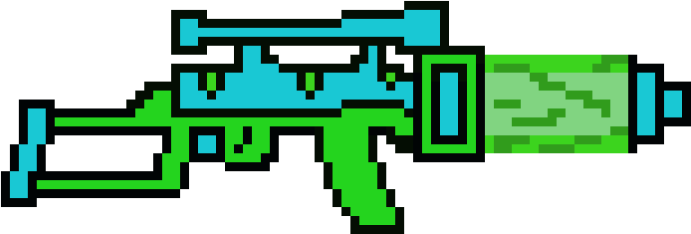 Plasma Assault Rifle - Bowser Pixel Art (820x330)