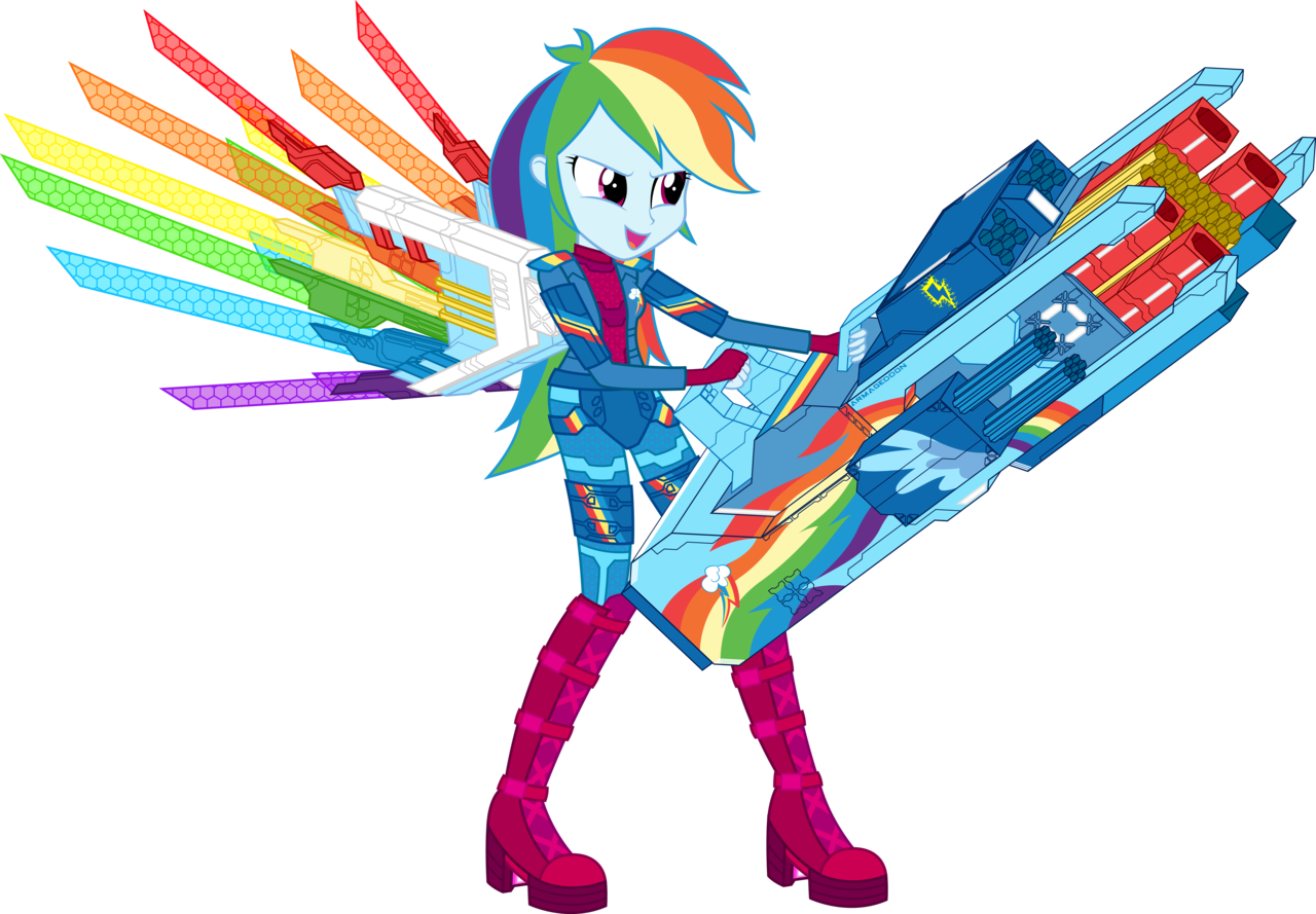 Absurd Res, Armor, Artist - Equestria Girls Rainbow Dash In Armor (1280x889)