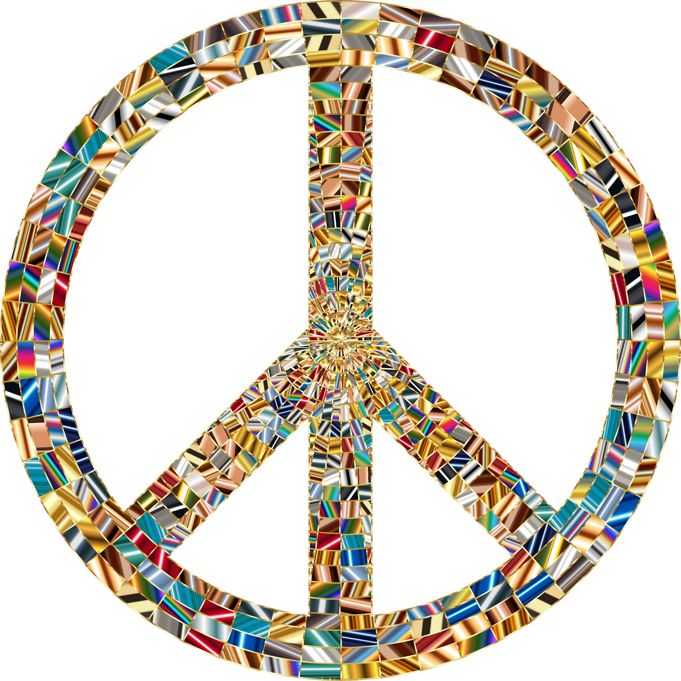 Peace Sign Clipart Flower Power - Peace Sign With No Background (2336x2338)