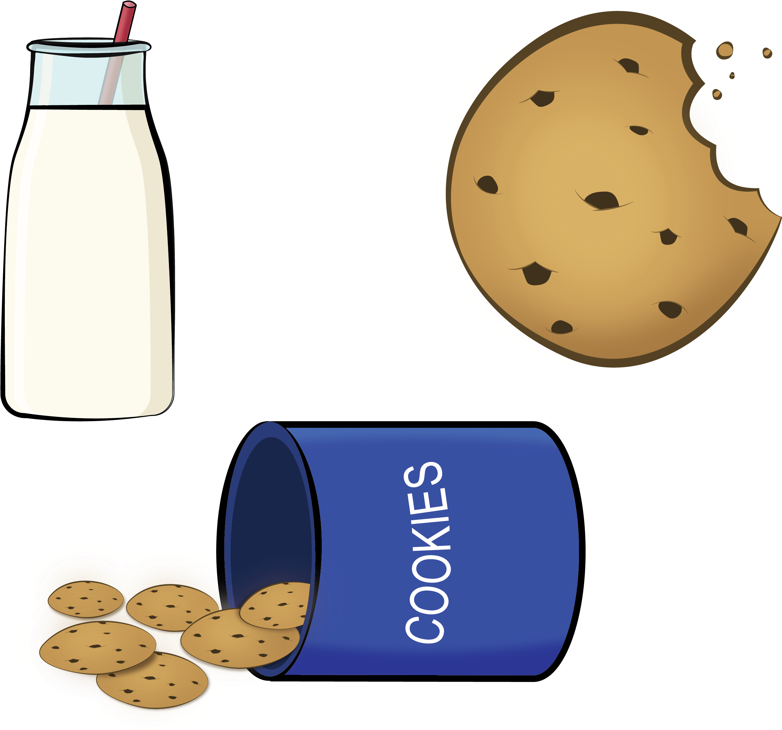 For This Project, I Had To Create A Set Of 3 Stickers - Cookie (2826x2778)