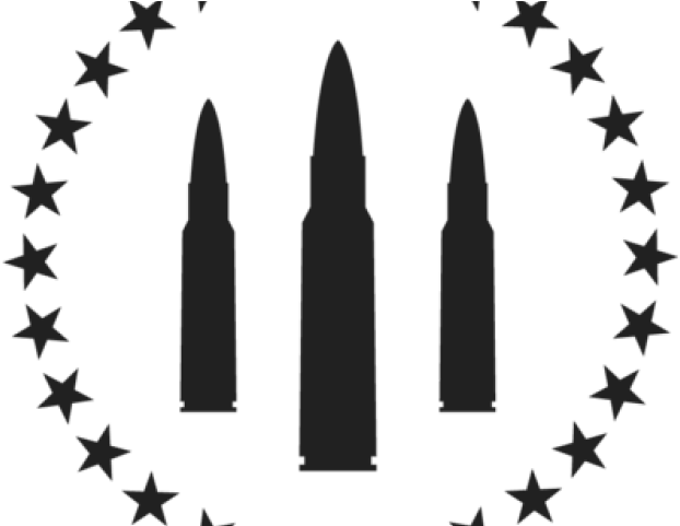 Ammunition Clipart Bullet - Circle Of White Stars (640x480)