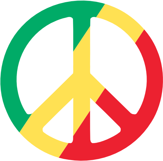 Peace Symbol Clip Art - Símbolo De La Paz Reggae (555x555)