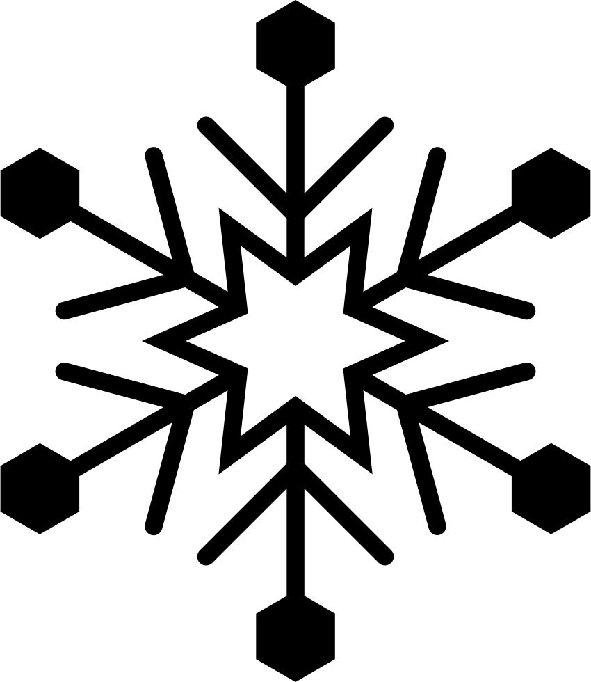 Svg Royalty Free Png Icon Free Download Onlinewebfonts - Snowflake Svg (850x980)