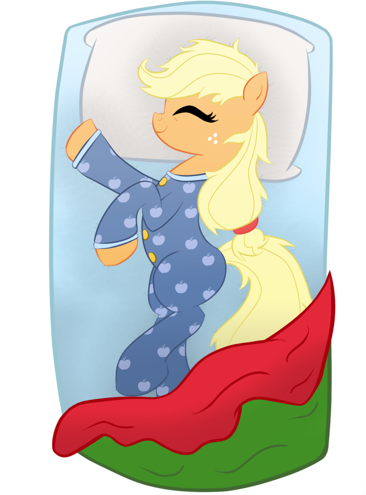 Svg Download Applejack Artist Bratzoid Bed Blanket - Applejack Pyjama (768x1024)