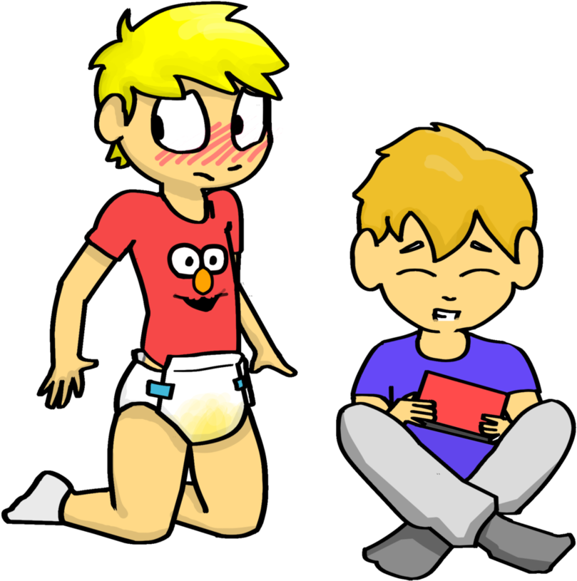 Clipart Boy Sleepover - Diaper (879x909)