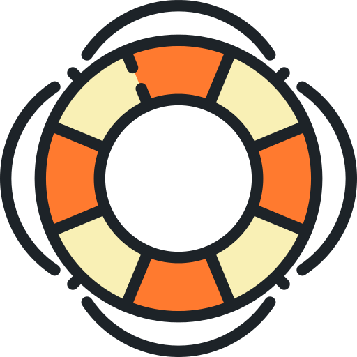 Sea - Lifeguard Clipart Black And White (512x512)