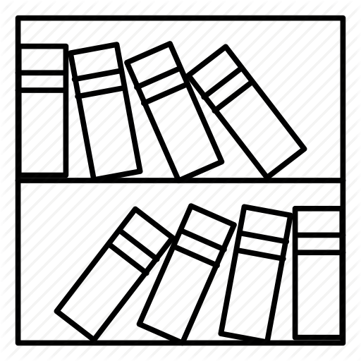 Clip Art Free Book Shelf At Getdrawings Com Free For - Shelf (512x512)