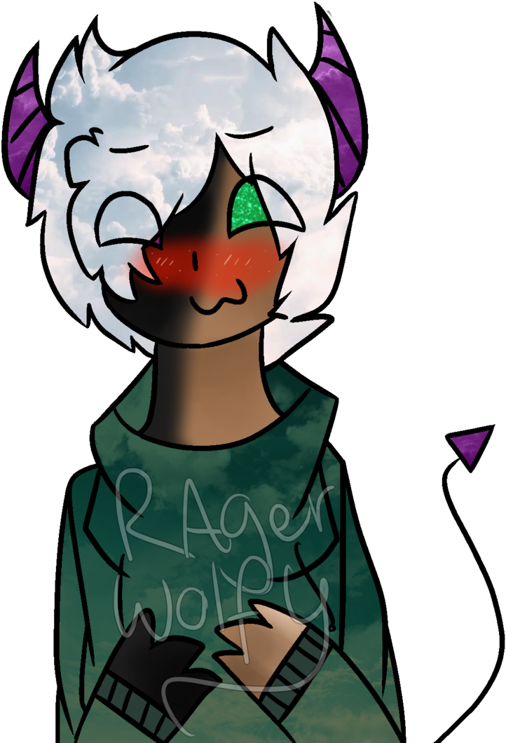 Lifeguard Drawing Aphmau - Aphmau Travis Fanart Demon (1024x1161)