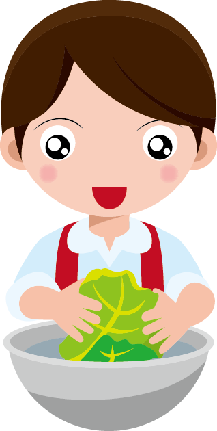 Un Niño Pelando Papa Dibujos Animados (318x630)