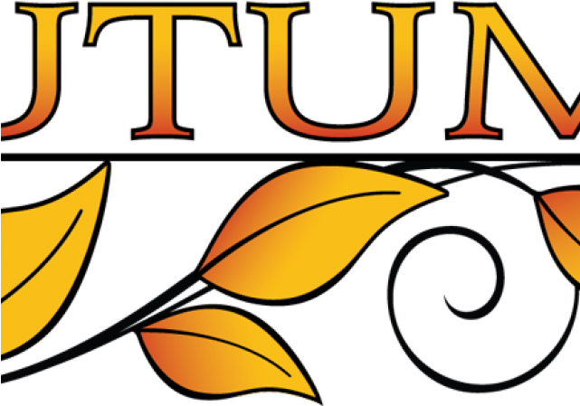 Word Clipart Seasons - Autumn Leaves Clip Art (640x480)