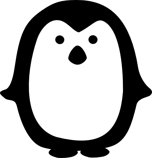 Penguin Clipart Surfing - Penguin Clip Art (576x599)