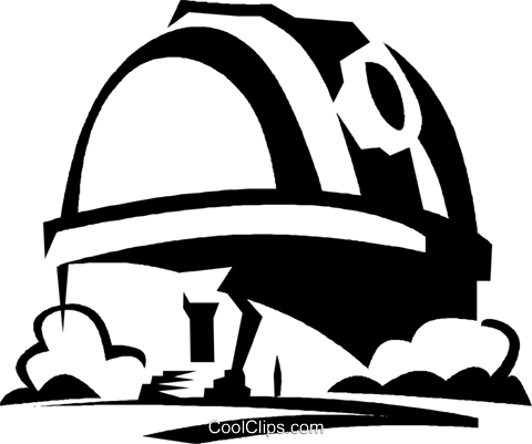 Observatory Royalty Free Vector Clip Art Illustration - Observatory Clipart (480x401)
